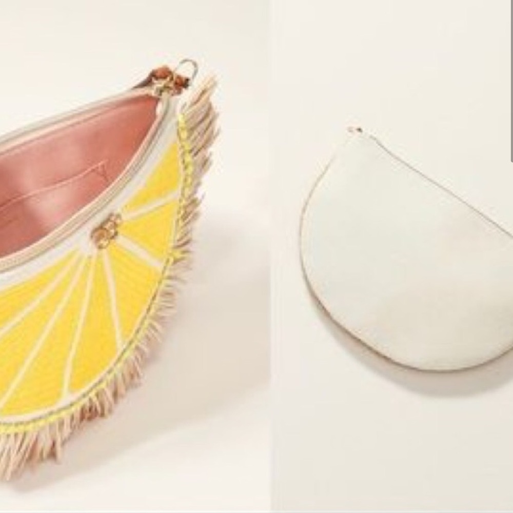 Stella & Dot | Summer Fresh! 🍋LTD EDITION Raffia🍋Lemon Clutch - Picture 6 of 11